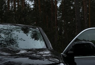 automobilis su hidrofobiniu sluoksniu