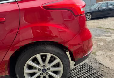 polakierowany pojazd