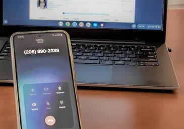 Phone calling Idaho Bonding Company's phone number.