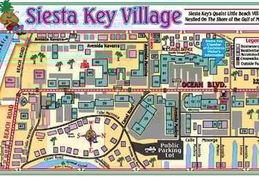 Siesta Key Village Map