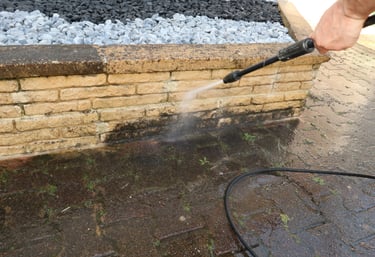 pressure washing bricks and stone