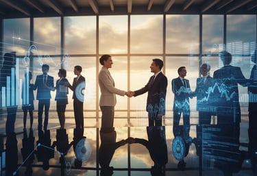 Business Meeting geführt durch Ad Interim Manager