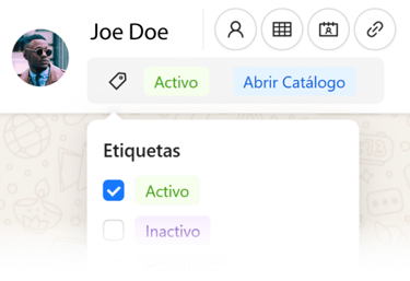 etiquetas con ia en whatsapp