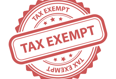 a picture of tax exempt