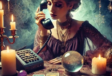 voyance au téléphone avec bougies, boule de cristal, tarot