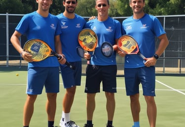 Several black boxes labeled 'Training Box' are stacked on a grassy surface. The top box features illustrations of a kettlebell and a dumbbell.