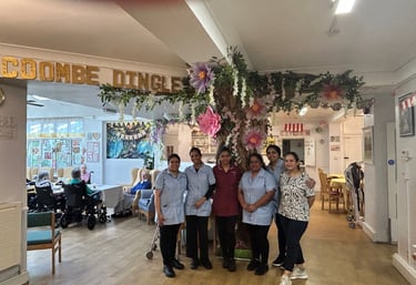 care team in lounge