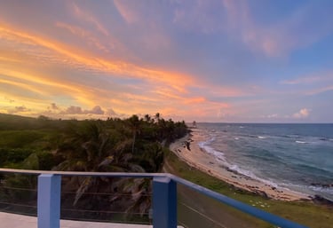 3rd floor deck with a view of the ocean
