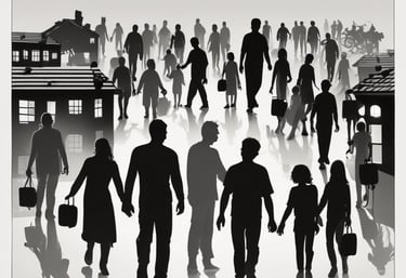 A clipboard with a blank payments checklist is placed on a marble surface next to an open laptop and a white pen. The setup appears to be organized for financial planning or administrative work.