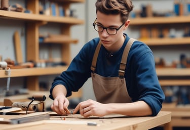 A construction site shows an early stage of building, featuring numerous steel reinforcements and foundations. Workers are visible in the background, with industrial equipment such as a digger and various materials including pipes and boards scattered around. In the background, the sea and hills can be seen, indicating a coastal location.
