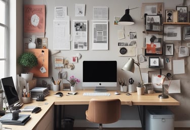 An open laptop displaying financial graphs and charts on a workspace.