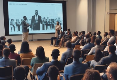A compliance consultant reviewing documents with a client.