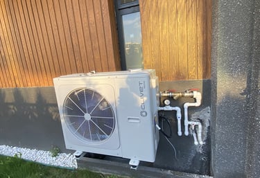 Tekirdağ’da ısı pompası tamiri yapan usta işini bitirdikten sonraki son hali