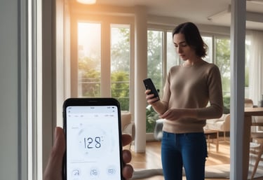 A modern smart home showcasing automated technology.
