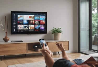 A modern smart home showcasing automated technology.