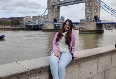 Foto na tower bridge em Londres