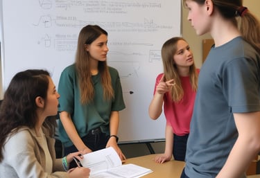 A wall is divided into two sections with a vertical boundary. The left side is a deep red color, while the right side is light gray. Mounted on the red section is a blue sign featuring symbols for accessibility, indicating services for people with disabilities, including figures of a wheelchair, a person with a cane, and a person with a stroller. Below these symbols, the words 'CALL HEAR' and a website link are displayed.