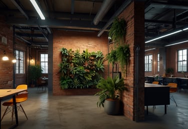 Open space, atmosfera d’ispirazione, zone meeting e relax