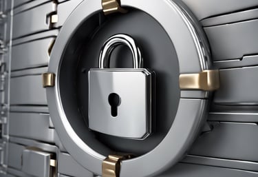 a server's shield with a blue shield on it