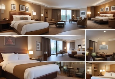 A map pinpointing various hotel locations for easy navigation.