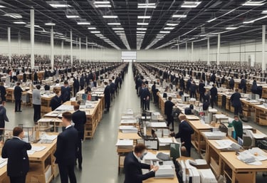 A traditional shopfront with a variety of goods displayed, including bags of produce, boxes, and hanging items. Motorcycles are parked in front on a paved area. The building has a rustic look with wooden elements and signs with Chinese characters.