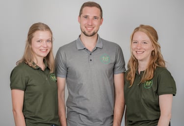 a man and woman standing next to each other