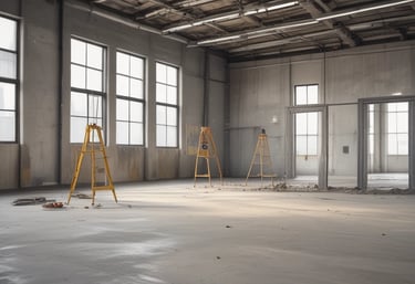 a man riding a skateboard down a street next to tall buildings