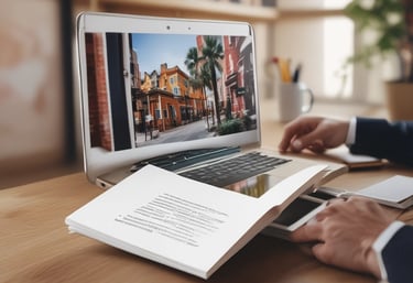 A team of diverse professionals collaborating on a digital project in a modern office space.