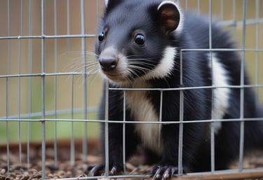 A brown insect, possibly a cricket or katydid, is perched on a rough, textured concrete surface. The insect's legs are long and slender, and it has lengthy antennae. The background is a blurred gray concrete wall, providing a stark contrast to the insect's earthy tones.