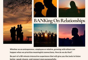 Thumbnail with images of a couple, a team holding hands, a family of 5, a profile of a male and figu