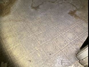 Asbestos containing vinyl sheet flooring