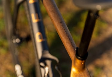 a custom painted bike OPEN WIDE in GIRONA
