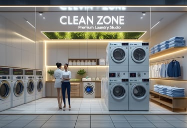 Professional live laundry service in Newtown Kolkata by Clean Zone
