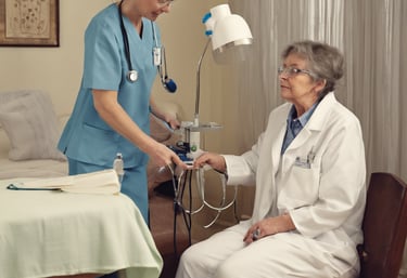 macbook air on persons lap