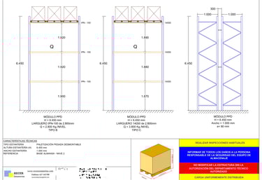 informe tecnico de uso de estanterias metalicas