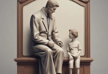Close-up of legal books and a gavel on a dark green desk with gold accents.