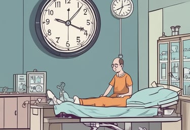 A caring surgeon preparing for a carpal tunnel procedure in a bright, modern clinic room.