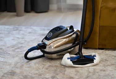 Domowa myjka parowa EV Atlantis do ekologicznego czyszczenia bez chemii. Rozwiązanie dla domów, butików i salonów SPA.