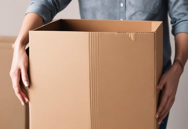 A friendly customer service representative assisting a client with packaging solutions.