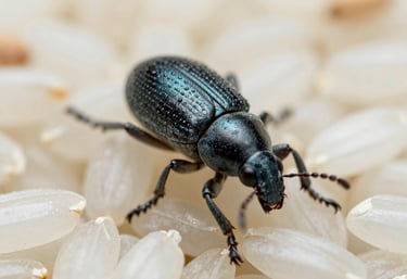 Technician applying fumigation treatment in a residential living room.