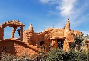 The unique clay architecture of the Terracotta House in Villa de Leyva during an exclusive private tour