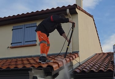 Démoussage toiture tuiles Toulouse - Cazes Rénovation