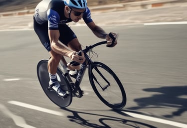 A group of diverse cyclists celebrating at a local event.
