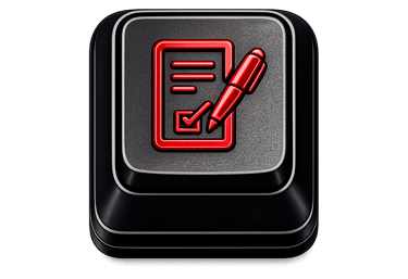 Icono de contratos que representa la redacción y revisión de acuerdos legales y licencias