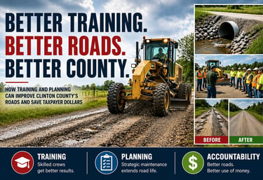 training will help the clinton county road department