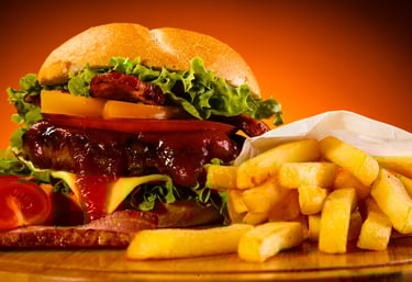 Burger frites maison