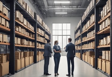A sleek modern workspace with a laptop displaying a productivity calculator on screen.