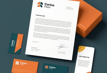 Close-up of vibrant product packaging and brochures printed with sharp detail on a blood red and black background.