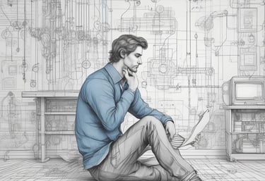 Abstract visualization of frequency waves merging into a harmonious pattern representing quantum integration.