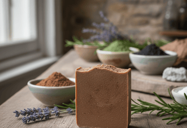 jabon de arcilla marron